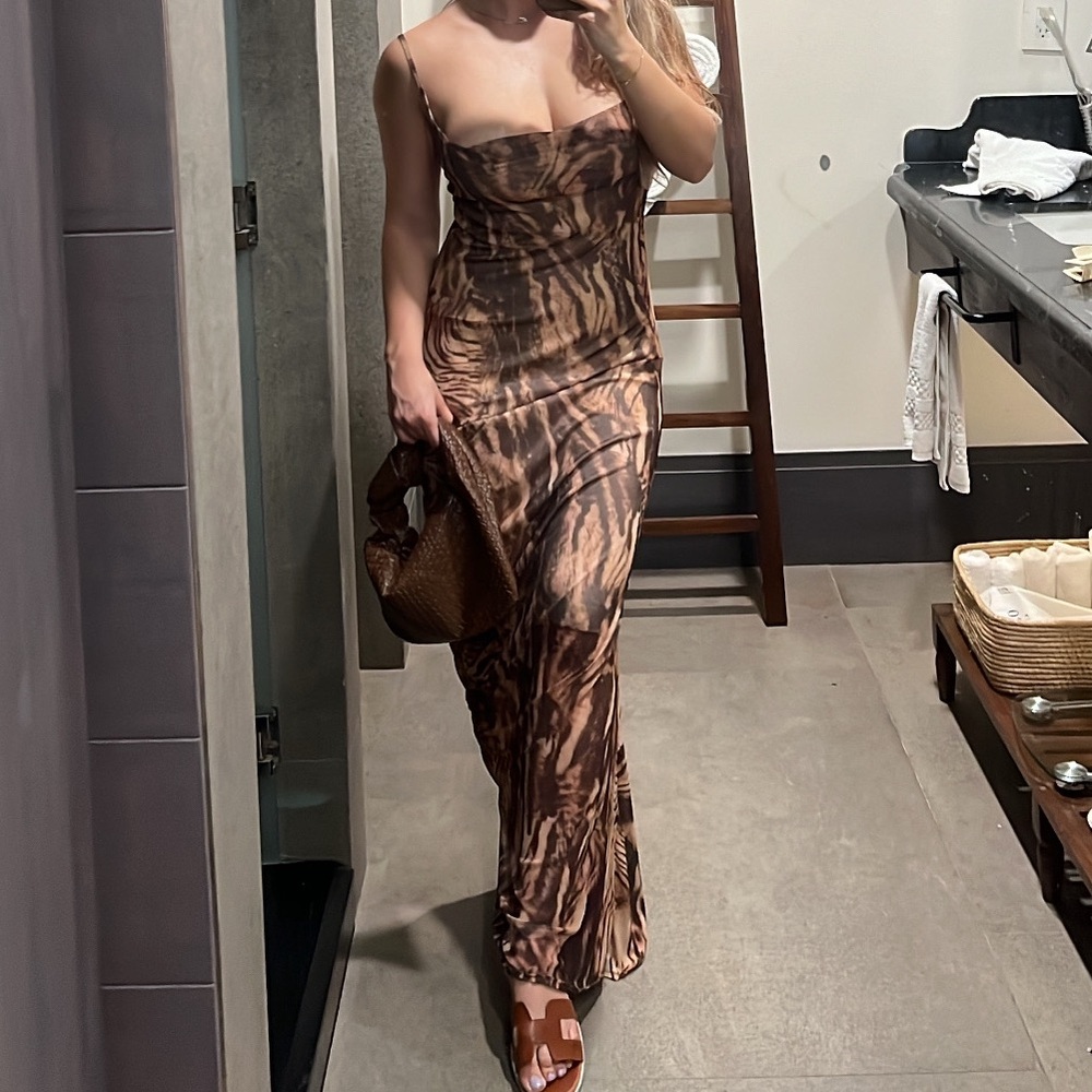 Animal Print Maxi Dress